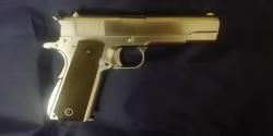 Пистолет Colt 1911 хром. под СО 2 и грин.газ.