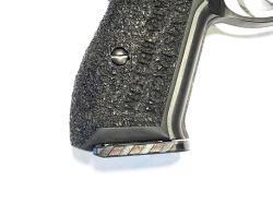 ✅Пистолет Гроза: пятка-крышка магазина стальная, фрезерованная, с боковыми насечками