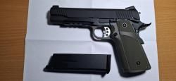 Пистолет KJW Colt M1911 Hi-Capa, greengas (kp-05.gas)