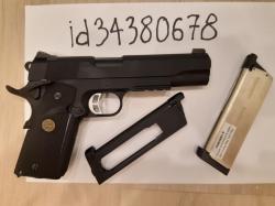 Пистолет KJW Colt M1911 MEU CO2 GBB +Доп.магазин