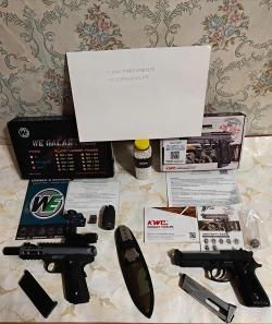 Пистолет KWC Taurus PT-99 (92) CO2 GBB (KCB-15AHN). Страйкбольный пистолет (WE) GALAXY Co