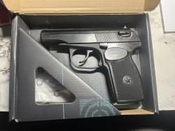 пистолет макарова MP-654K, пневматический газоболонный