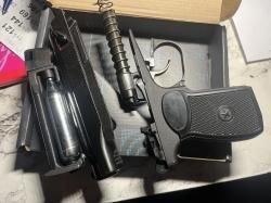 пистолет макарова MP-654K, пневматический газоболонный