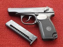 Пистолет Макарова ПМ Р-411 охолощенный 2021 года новый, без настрела, с кованным затвором