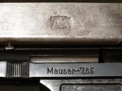 Пистолет Mauser Model 1914 ММГ, без надписей, (паспорт, сертификат РФ)