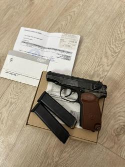 Пистолет МР-80-13Т Кал. 45 Rubber. Трамватическое оружие. Две обоймы в наличии. Состояние идеальное.