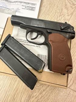Пистолет МР-80-13Т Кал. 45 Rubber. Трамватическое оружие. Две обоймы в наличии. Состояние идеальное.