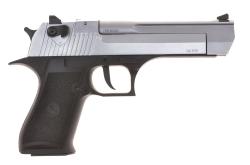 Пистолет охолощенный EAGLE KURS (Desert) черный с хромированным затвором кал.10ТК с доп. магазином