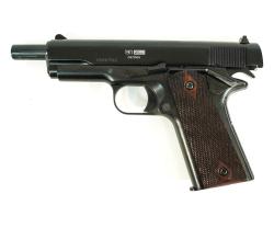 Пистолет охолощенный KURS 1911 (Colt) 10x24 черный матовый 