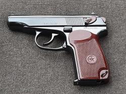 Пистолет Макарова ПМ охолощённый Р-411 2018 года, весь кованный, в подарочном исполнении