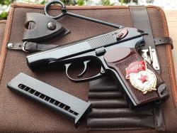 Пистолет Макарова ПМ охолощённый Р-411 2020 года, кованный затвор, в подарочном исполнении