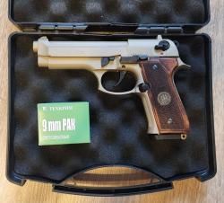Пистолет охолощенный RETAY MOD92, (Beretta 92), сатин, калибр 9mm. P.A.K