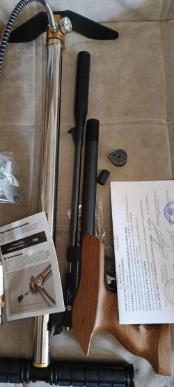 Пистолет PCP ZR Arms PP800R, к. 4,5 мм + 3-ступенчатый насос PCP