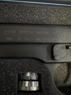 Пистолет пневматический Beretta M92 FS (чёрн. с чёрн. пласт. накладками) 419.00.00/419.00.