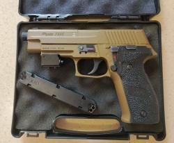 Пистолет пневматический BLACK STRIKE "B030", Gletcher SW R4, Sig Sauer P226 FDE