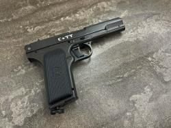 Пистолет пневматический Crosman C-TT (3 Дж, пластик, подвижный затвор, CO₂) 4.5 мм