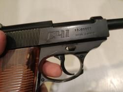 Пистолет пневматический Crosman C41 (металл, подвижный затвор, Walther P.38, б/у) 4,5 мм