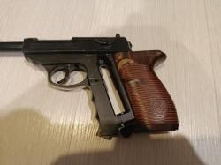 Пистолет пневматический Crosman C41 (металл, подвижный затвор, Walther P.38, б/у) 4,5 мм