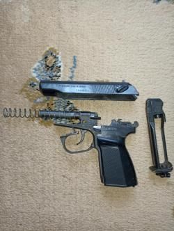 Пистолет пневматический газобаллонный Baikal MP-654K
