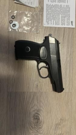 пистолет пневматический газобалонный Макаров MP-654K