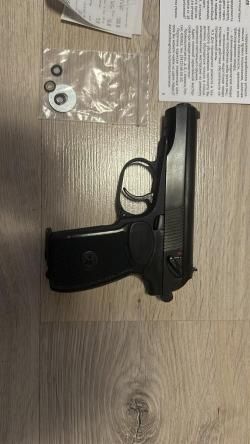 пистолет пневматический газобалонный Макаров MP-654K