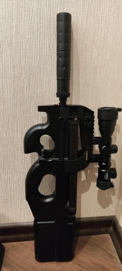 Пистолет-пулемёт Cyma FN P90 (CM060) с оптическим прицелом