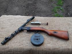 Пистолет-пулемёт охолощённый ППШ-41 1944 года выпуска "Молот-армз" новый.