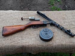 Пистолет-пулемёт охолощённый ППШ-41 1944 года выпуска "Молот-армз" новый.