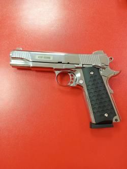 Пистолет сигнальный (охолощенный) Colt 1911 хром калибр 10ТК (НОВЫЙ)