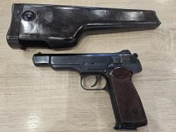 Пистолет Стечкина газовый с возможностью стрельбы резиновой пулей