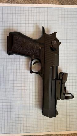 Пистолет (WE) Desert Eagle (Greengas, Чёрный)