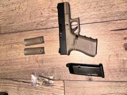 Пистолет WE Glock 23 Gen.4 TAN GGBB