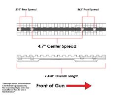 Планка Weaver на Mossberg 100Atr, Patriot, 4x4 LA