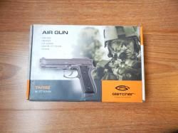 Пневматическая Beretta 92 от Gletcher. Супер состояние с комплектом.Blow Back Авто огонь.