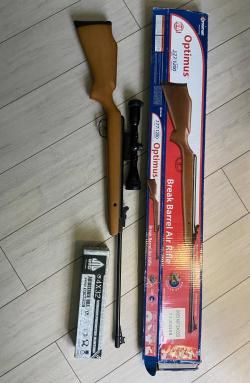Пневматическая винтовка crosman optimus break barrel air rifle с прицелом utg 4x32