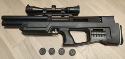 Пневматическая винтовка Kalibrgun Cricket Standart BullPup (5.5 мм, Пластик)