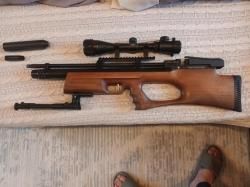 Пневматическая винтовка kral Puncher Breaker 3 калибр 5.5. В комплектк балон и ручной насо