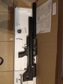 Пневматическая винтовка Krugergun Снайпер 6.35 мм Буллпап (580 мм, прямоток, передний взво