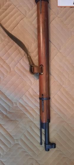 Пневматическая винтовка Мосина,с настоящим ложе и снайперской оснасткой.