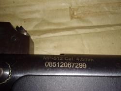 Пневматическая винтовка mp 512 cal 4.5mm