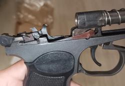 Макаров-СО ПМ СХП 10ТК редкий с косой бородой.Красный зип. кованый затвор.