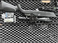Пневматическая винтовка Umarex Walther 1250 Dominator FT 4.5 MM (сошки, прицел FT-32x56), Crosman 2300S.