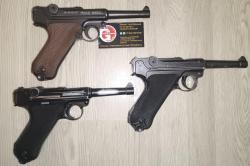 Пневматический пистолет Gletcher Parabellum (Luger) P08 