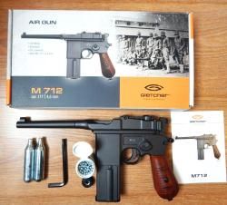 Пневматический Маузер М-712 от GLETCHER, Новый с отличным комплектом. Blowback. Авто огонь