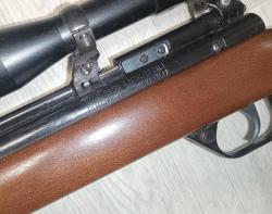 винтовка Crosman Benjamin 397 4.5 мм дерево, с кронштейном и прицелом.