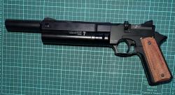 Пневматический PCP пистолет ATAMAN AP16 Black Compact (рукоятка Metal), кал. 5.5мм