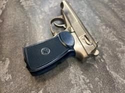 Пневматический пистолет Байкал МР 654К 24 никель, 4,5 мм (б/у, 2235, Ижевск, 2013 года)