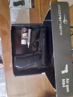 Пневматический пистолет Borner M84 Beretta 84 4,5 мм металлический