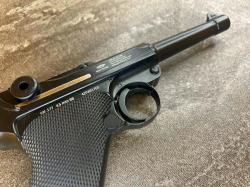 [ПРОДАНО] Пневматический пистолет Gletcher Parabellum Luger P.08 4,5 мм (Глетчер Парабеллум, блоубэк, б/у)