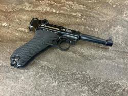 [ПРОДАНО] Пневматический пистолет Gletcher Parabellum Luger P.08 4,5 мм (Глетчер Парабеллум, блоубэк, б/у)